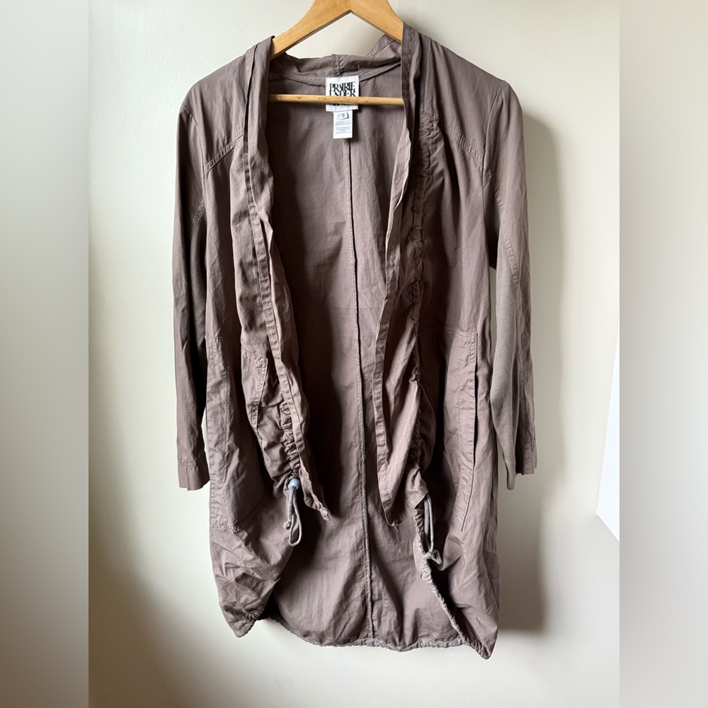 PRAIRIE UNDERGROUND Cinch Coat Cocoon Cardigan Lightweight Lagenlook Artsy S